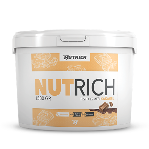 Nutrich Creamy Kakaolu Doğal Fıstık Ezmesi 1500 Gr